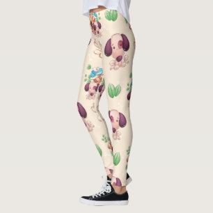 Bedårande hundmönster leggings