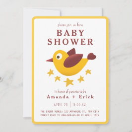 Bedårande inbjudan till baby shower