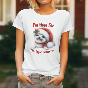 Bedårande Julbaby Säl - Söt & Festlig T Shirt