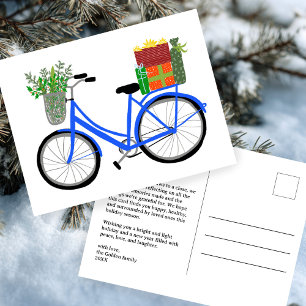 Bedårande julcykel presentidéer för högtiden PERSO Vykort
