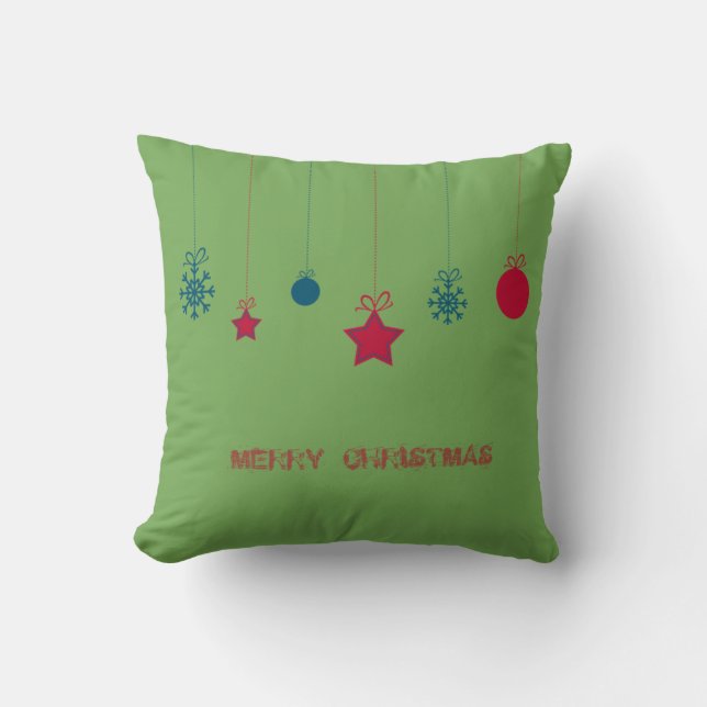 Bedårande,Julgranskulor,God Jul Kudde (Framsida)