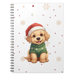 Bedårande julhund - Festiv valp jul Anteckningsbok