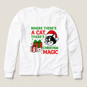Bedårande julkatt barnsemester För kattälskare T Shirt
