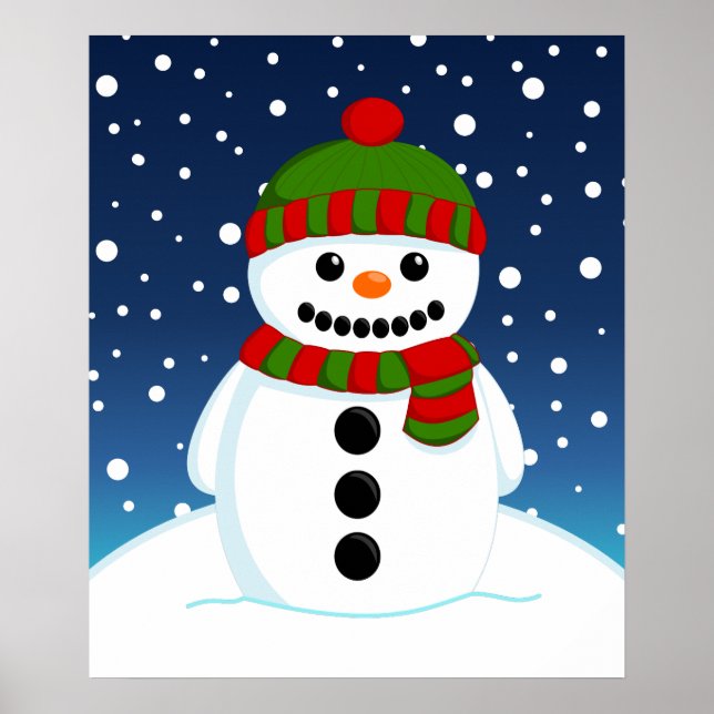 Bedårande julsnöman poster (Framsidan)