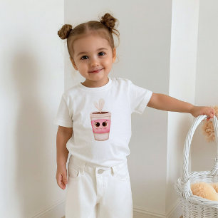 Bedårande kaffekopp med stora gnistrande ögon t shirt