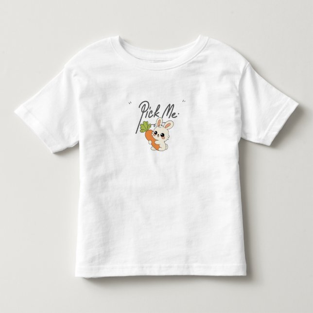 Bedårande kanindesign t shirt (Framsida)