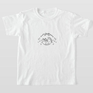 Bedårande katt barn t shirt