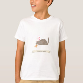 Bedårande katt tecknad valentinpresent | Kattkärle T Shirt