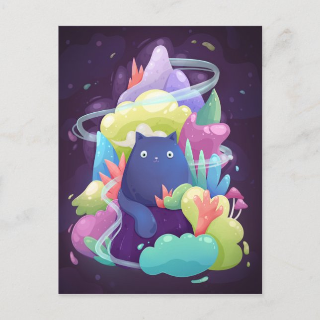 Bedårande katt vykort (Framsida)