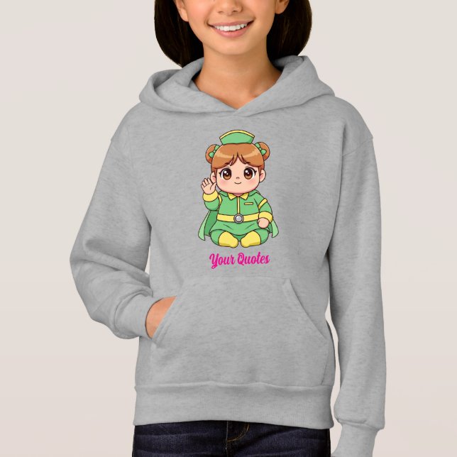 Bedårande Kawaii Chibi Karaktär T Shirt (Framsida)