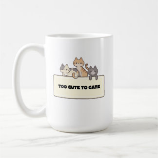 Bedårande Kawaii Katter Rolig Söt Katt Design Kaffemugg