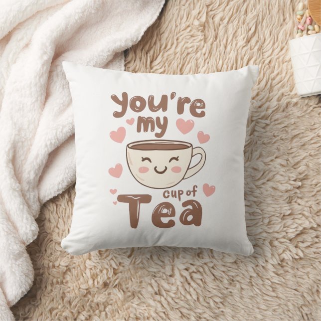 Bedårande Kawaii Tekopps Kärlek Kudde (Filt)