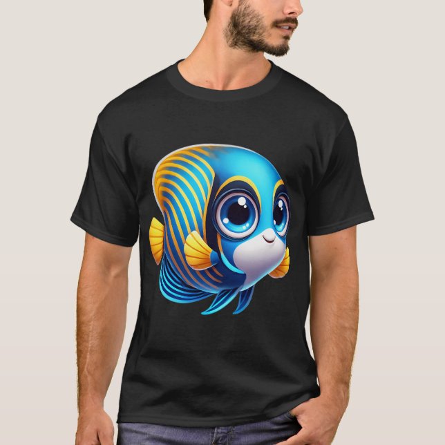 Bedårande kejsarängelfisk t shirt (Framsida)