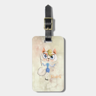 Bedårande Kitty på Bokeh Bagagebricka