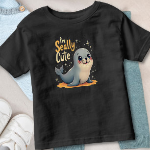 Bedårande knubbig baby-säl "Jag är säl- snygg" T Shirt
