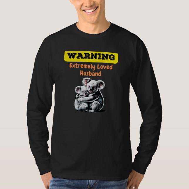 Bedårande Koala-design:  T Shirt (Framsida)