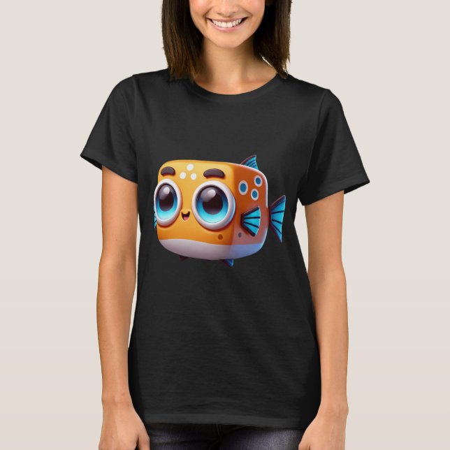 Bedårande koffertfisk t shirt (Framsida)