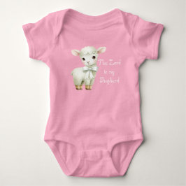 Bedårande Kristet Lamm Föral Ballongskrift T Shirt