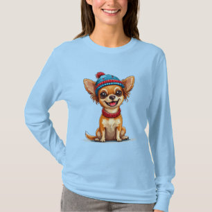 Bedårande leende chihuahua t shirt