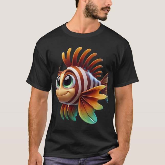 Bedårande Lejonfisk T Shirt (Framsida)