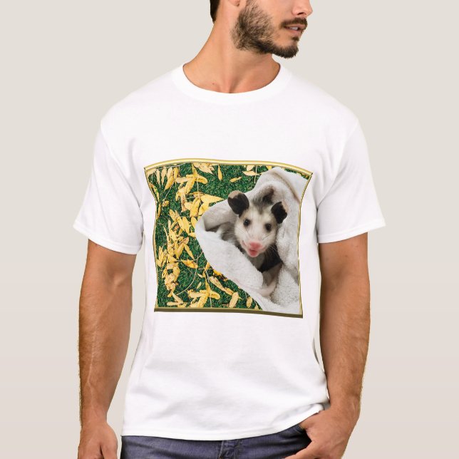 Bedårande lilla opossumbebis t shirt (Framsida)