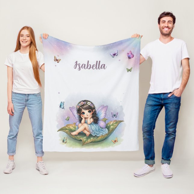 Bedårande liten älva fleecefilt (På plats)