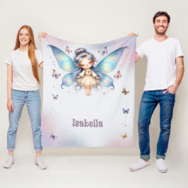 Bedårande liten älva fleecefilt