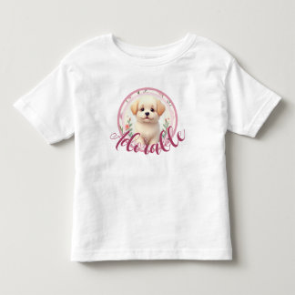 Bedårande litet valp hund t shirt
