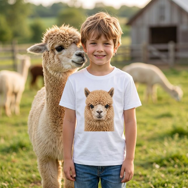Bedårande luddig alpaca-djur t shirt (Skapare uppladdad)