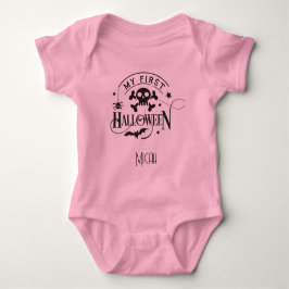 Bedårande "Min första Halloween" Monogramnamn T Shirt