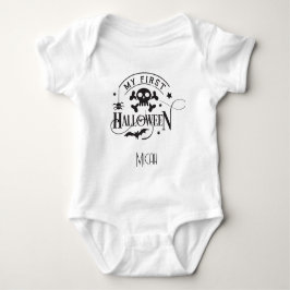 Bedårande "Min första Halloween" Monogramnamn T Shirt