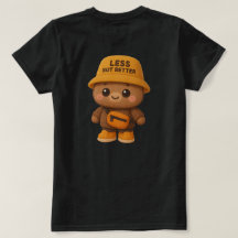 Bedårande "Mindre Men Bättre" Björn T-shirt