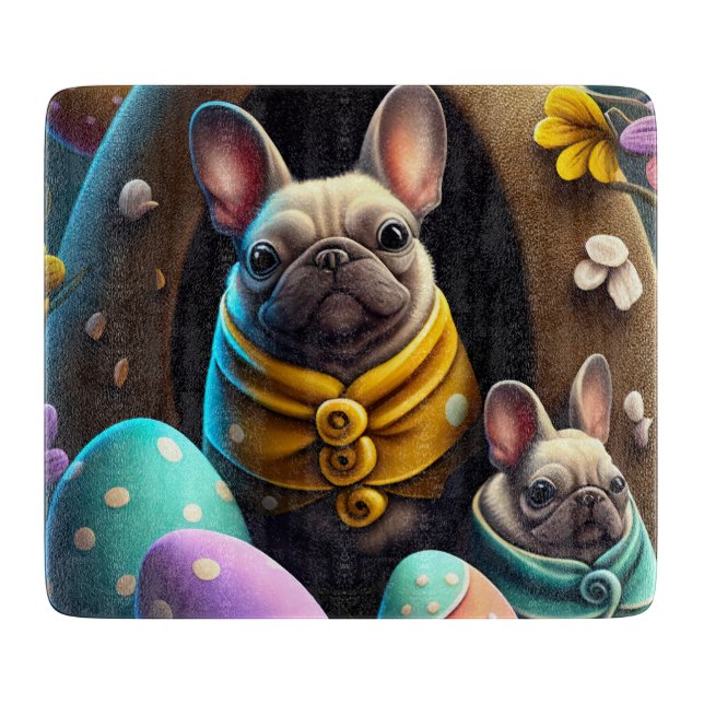 Bedårande Mops med Påskägg En Festlig och Söt (Framsidan)
