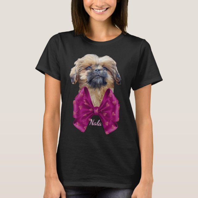 Bedårande Nala Shih Tzu-valpen T Shirt (Framsida)