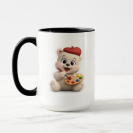 Bedårande och söt teddybjörn design mugg