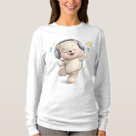Bedårande och söt teddybjörn design t shirt
