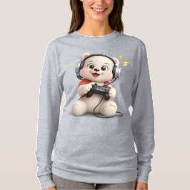 Bedårande och söt teddybjörn design t shirt