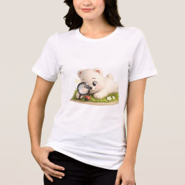 Bedårande och söt teddybjörn design t shirt