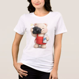 Bedårande och söt teddybjörn design t shirt