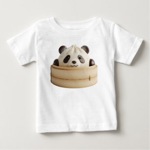 Bedårande Panda Bao Bun Bambuångare T Shirt