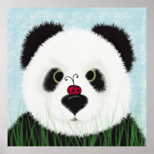 Bedårande Panda Björn Poster