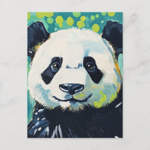 Bedårande Panda Björn Vykort