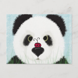 Bedårande Panda Björn Vykort