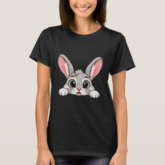 Bedårande Peekaboo Kanin T Shirt