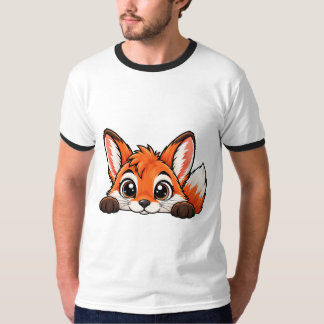 Bedårande Peekaboo Räv T Shirt