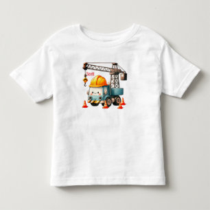 Bedårande Personlig Konstruera Kranbil T- T Shirt