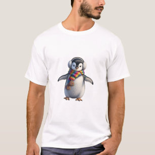 Bedårande pingisbebis i vinterdräkt t shirt