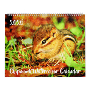 Bedårande randiga jordekorrar Vilda vattenkonst Kalender