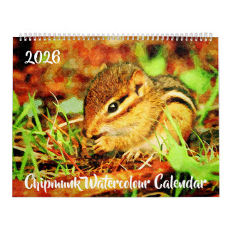 Bedårande randiga jordekorrar Vilda vattenkonst Kalender
