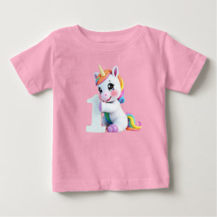 Bedårande Regnbåge Enhörning Magisk Fantasy T Shirt